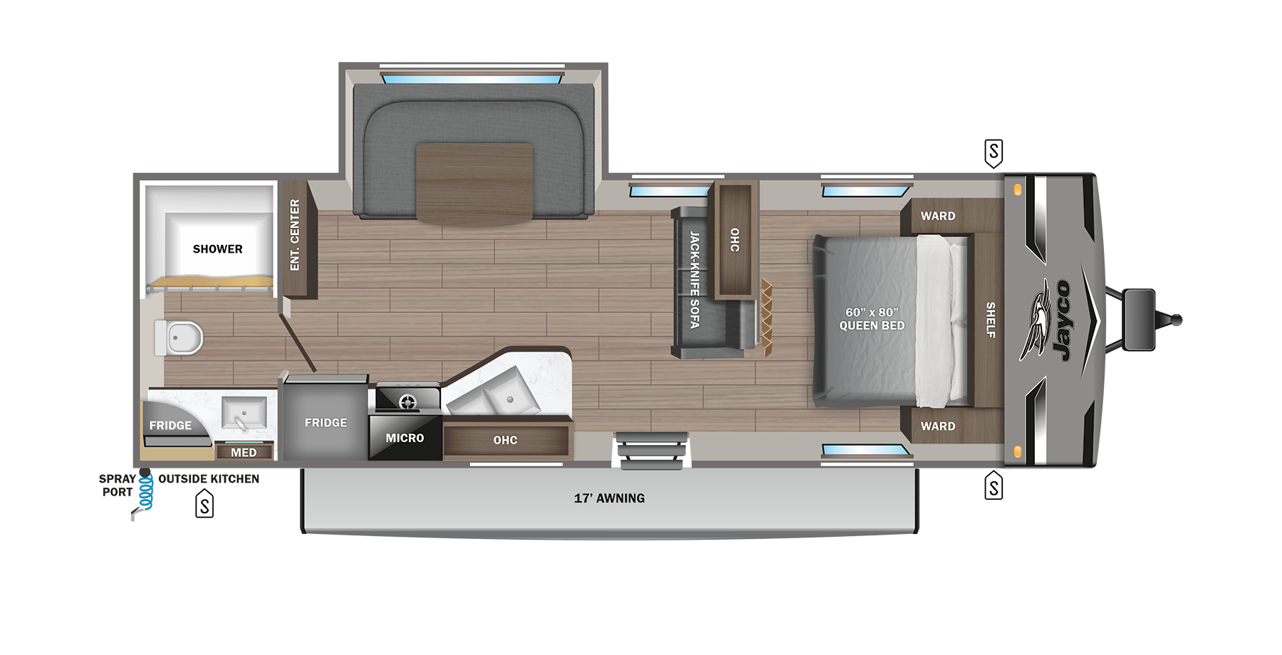 JAY FLIGHT 247RBS Floorplan